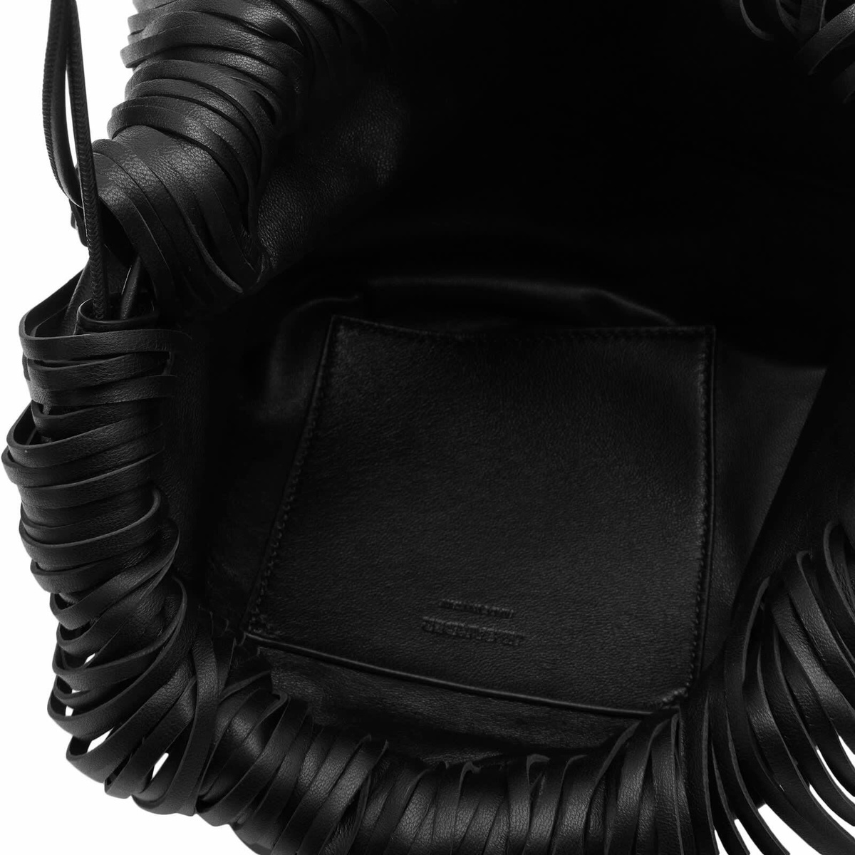 Jil Sander Women's Dumpling Fringe Bag in Black Jil Sander Jil Sander Women's Dumpling Fringe Bag in Black Jil Sander
