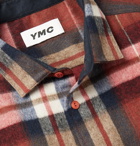 YMC - Curtis Checked Wool-Blend Shirt - Red