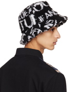 Versace Jeans Couture Black & White Tapestry Bucket Hat