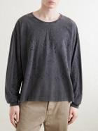 mfpen - Distressed Organic Cotton-Jersey T-Shirt - Gray