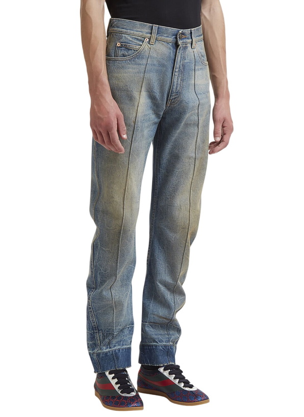 Photo: Gucci Distressed Stone Washed Jeans
