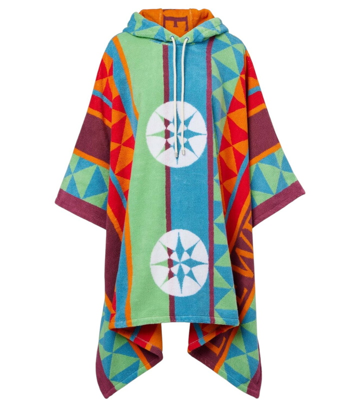 Photo: Loewe Printed hooded cotton terry poncho