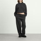 SKIMS Women's Cotton Fleece Classic Pullover Hoodie in Onyx