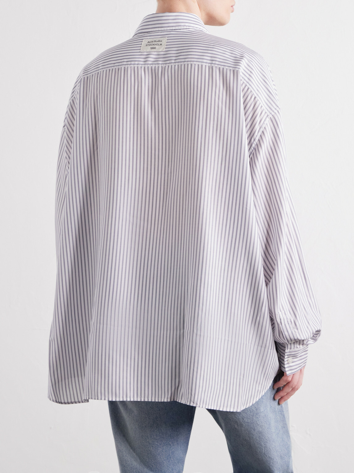 Acne Studios - Pinstriped TENCEL™ Lyocell-Poplin Shirt - White