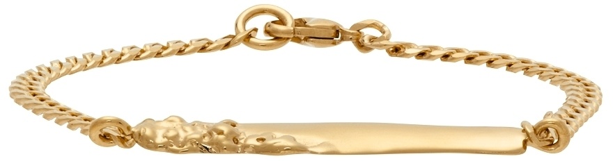 Photo: Faris SSENSE Exclusive Gold Roca ID Bracelet