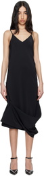 MM6 Maison Margiela Black Silk Maxi Dress