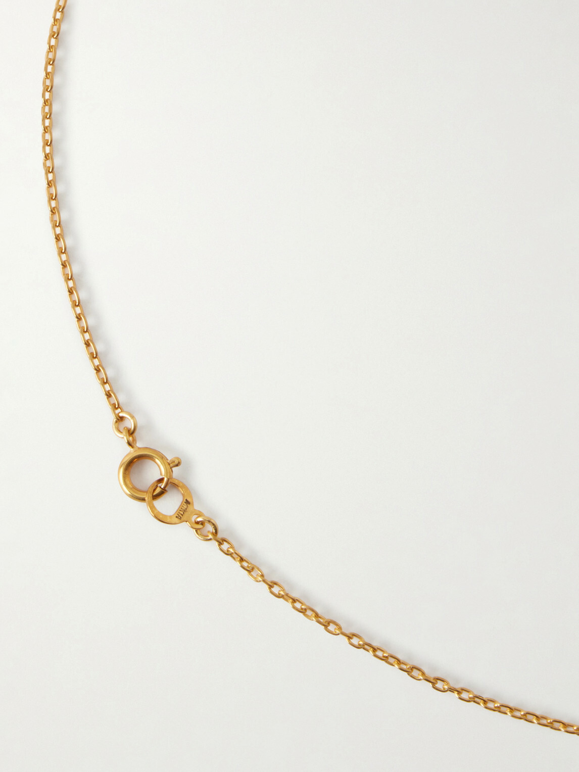 Mikia - Rectangle Gold-Plated Onyx Necklace