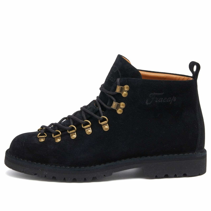 Photo: Fracap Men's M120 Commando Sole Scarponcino Boot in Black Suede