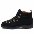 Fracap Men's M120 Commando Sole Scarponcino Boot in Black Suede