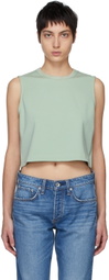 rag & bone Green Archetype Cropped Roxie Tank Top