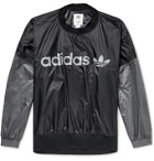 adidas Consortium - Human Made Logo-Print Colour-Block Shell Sweatshirt - Black