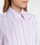 Thom Browne Striped cotton poplin shirt