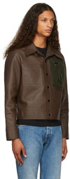 Maison Margiela Brown Calfskin Kaban Jacket