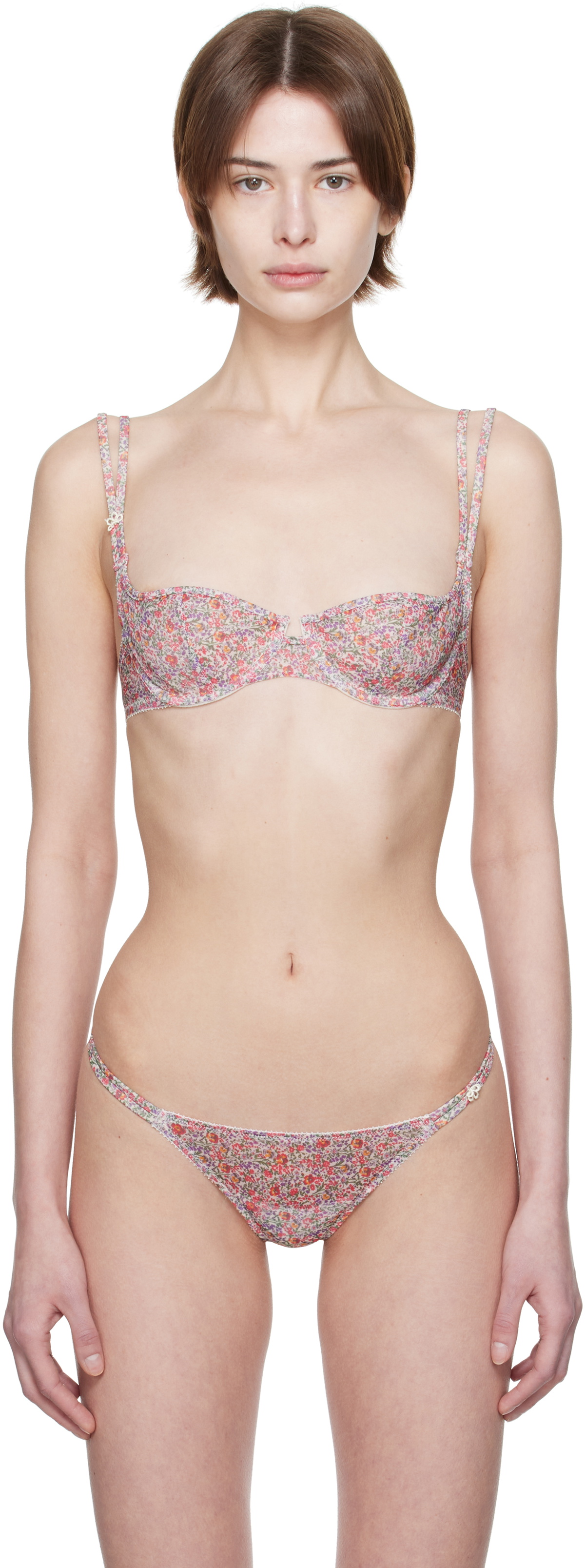Yasmine Eslami Multicolor Nina Balcony Bra