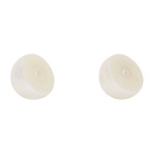 Melanie Georgacopoulos White Sliced Pearl Tasaki Edition Earrings