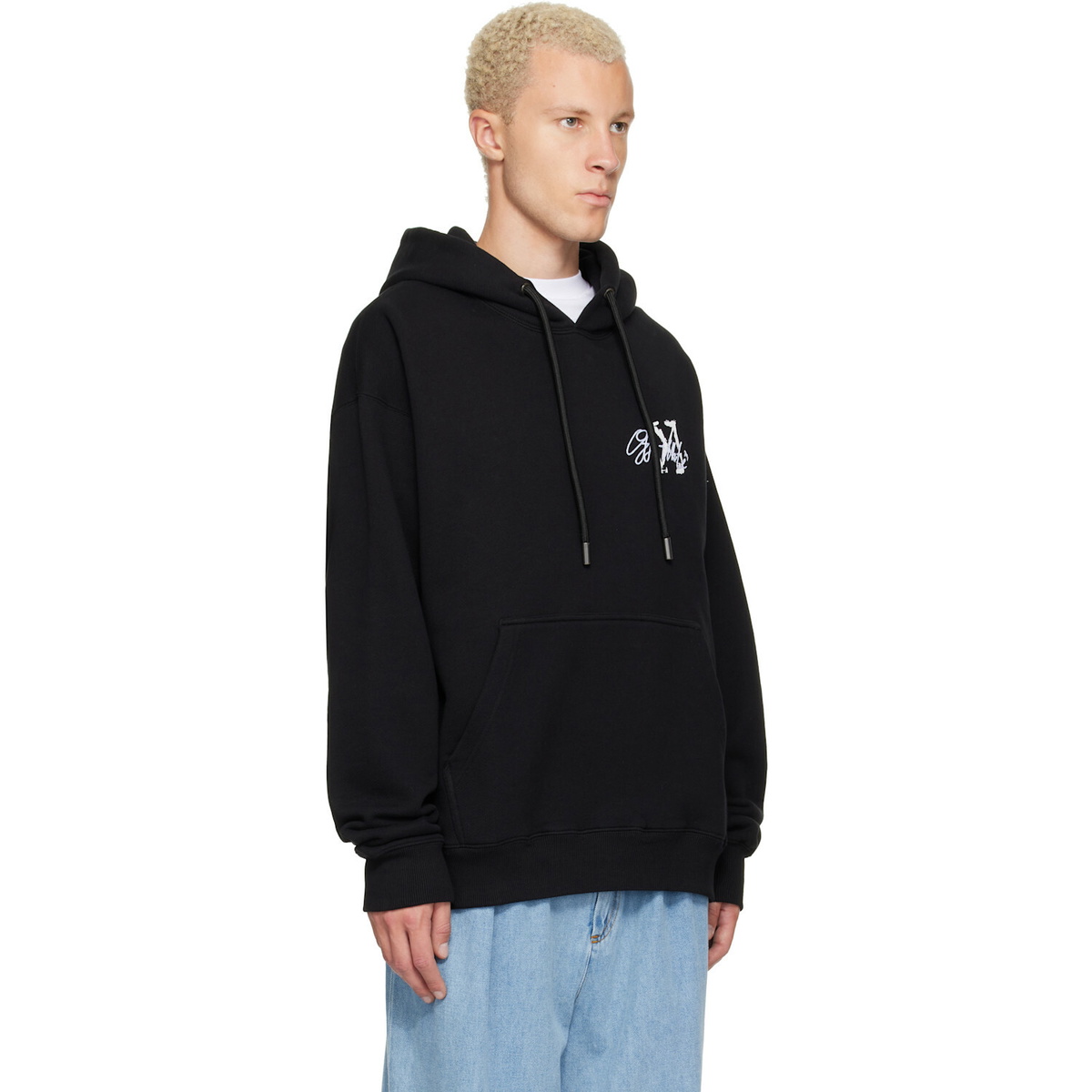 Off-White Black Stroke 2 Arrow Skate Hoodie