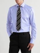 Turnbull & Asser - Shelton Cutaway-Collar Herringbone Sea Island Cotton Shirt - Blue