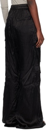 Rick Owens Black Temple Cargobelas Cargo Pants
