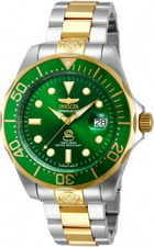 Invicta Pro Diver Green Dial Stainless Steel Mens Watch 13928