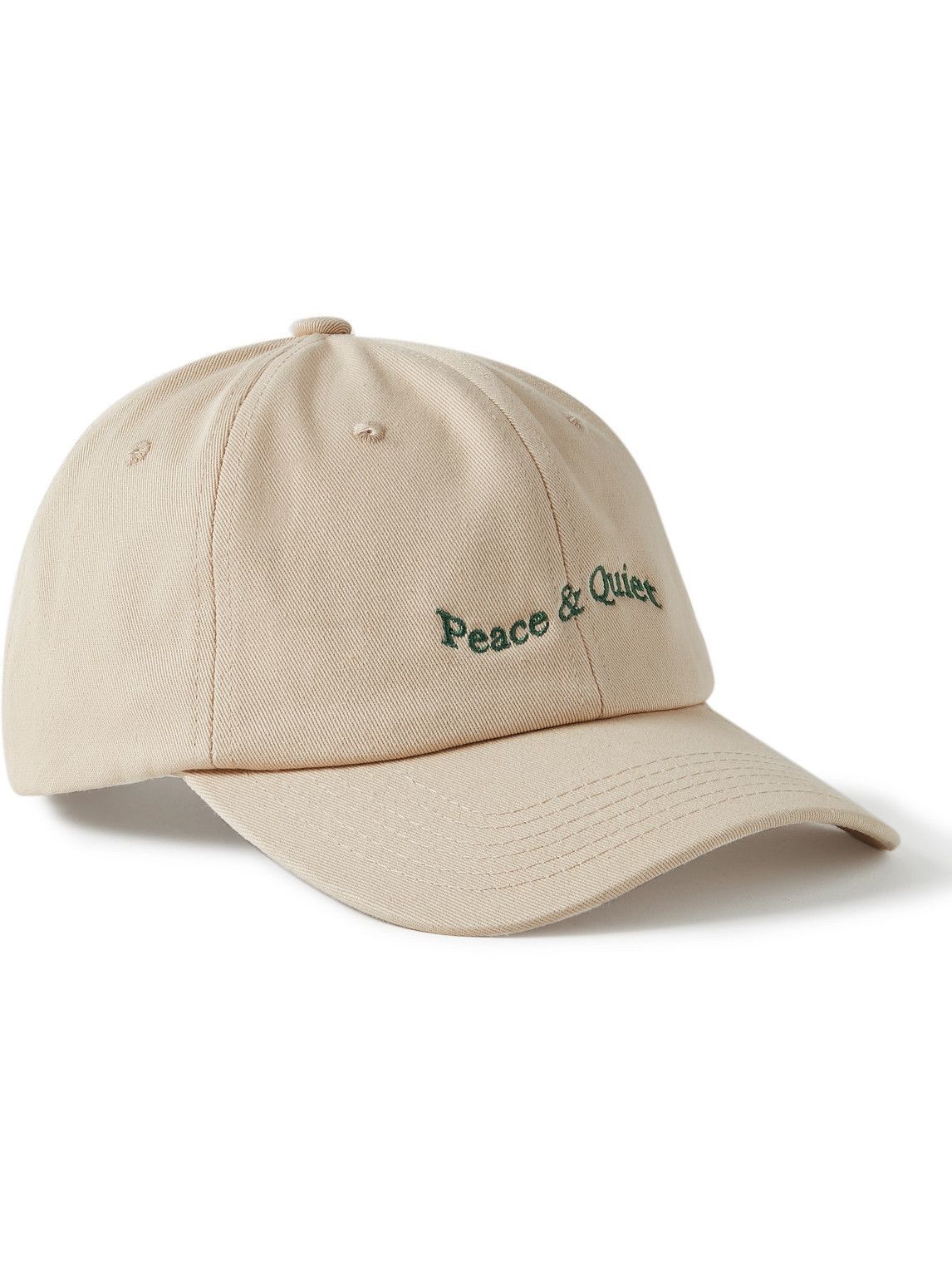 Museum Of Peace & Quiet - Wordmark Logo-Embroidered Cotton-Twill