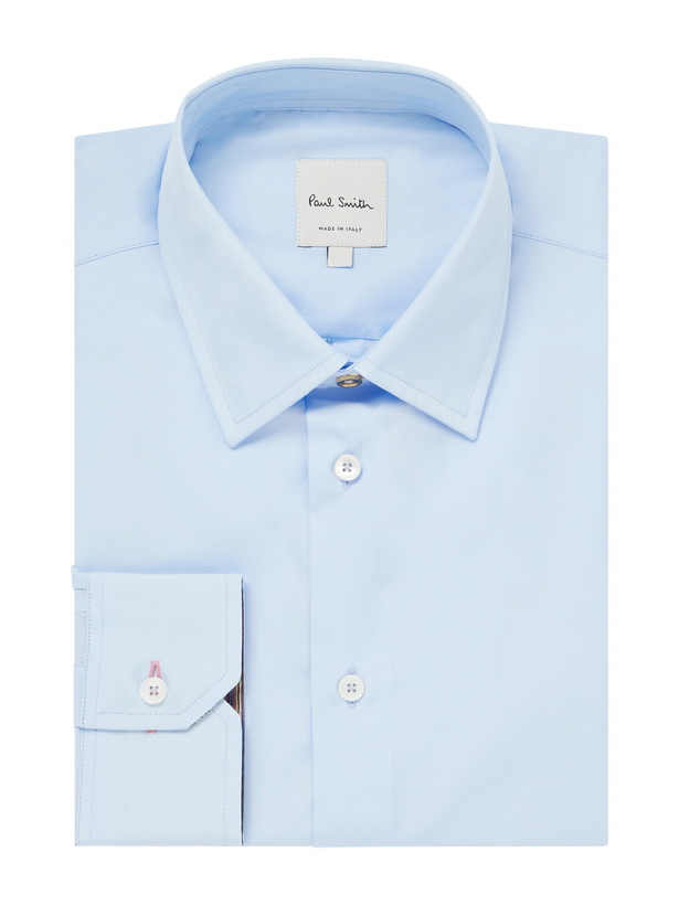 Photo: Paul Smith - Cotton-Poplin Shirt - Blue