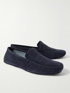 Thom Sweeney - Cashmere-Lined Suede Slippers - Blue