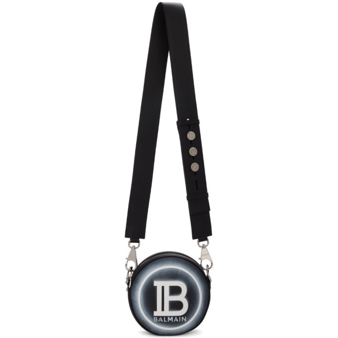 Photo: Balmain Black Logo Disco Bag