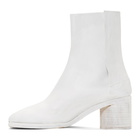 Maison Margiela White Painted Tabi Boots