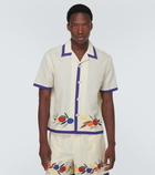 Bode Fruit Bunch appliqué shirt