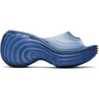 Diesel Blue Melissa Edition Platform Mule Heeled Sandals