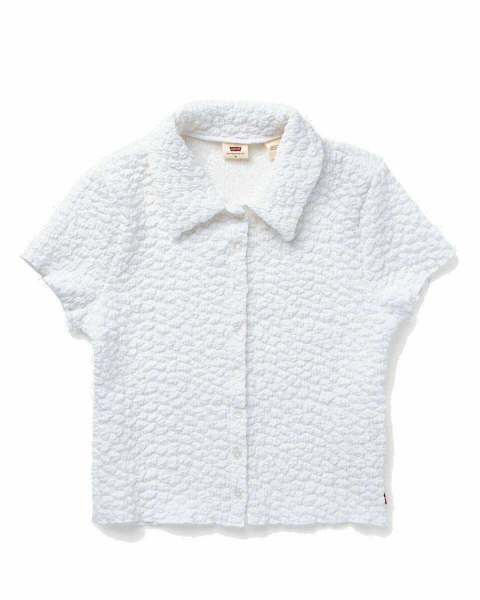 Photo: Levis Wmns Cloud Button Up Neutrals White - Womens - Shirts & Blouses