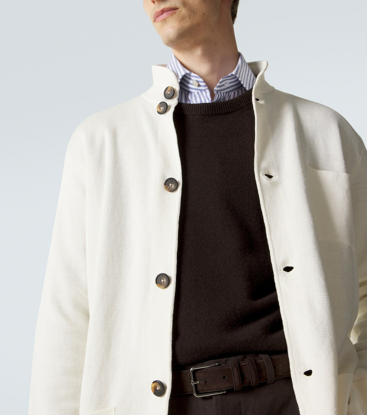 Kiton Linen and cotton cardigan