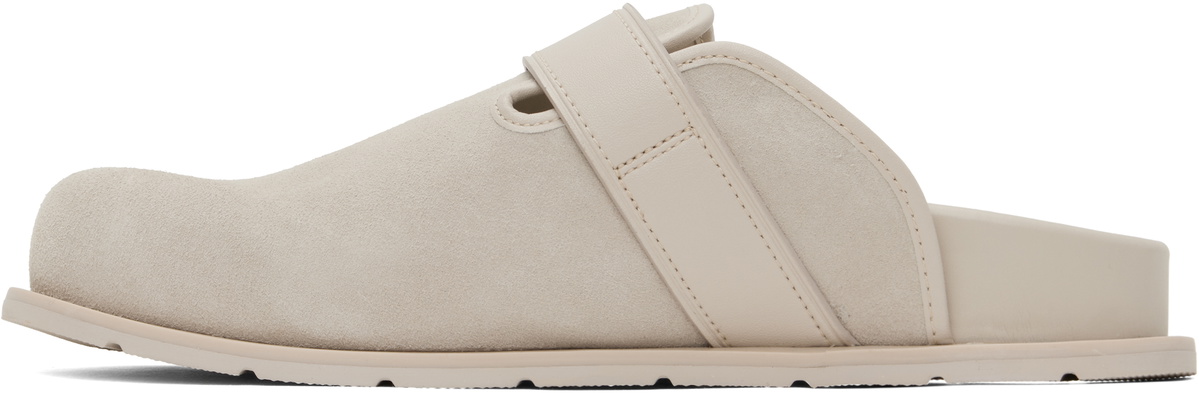 Coach 1941 Taupe Buckle Clogs