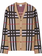 BURBERRY - Check Motif Cardigan