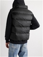 Neighborhood - Base Logo-Embroidered Quilted Shell Down Gilet - Black
