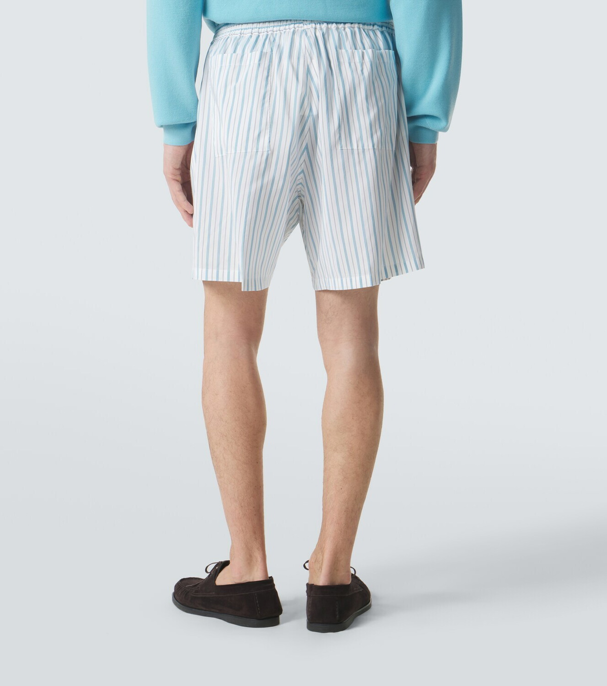 Umit Benan Julian silk and cotton Bermuda shorts