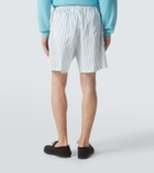 Umit Benan Julian silk and cotton Bermuda shorts