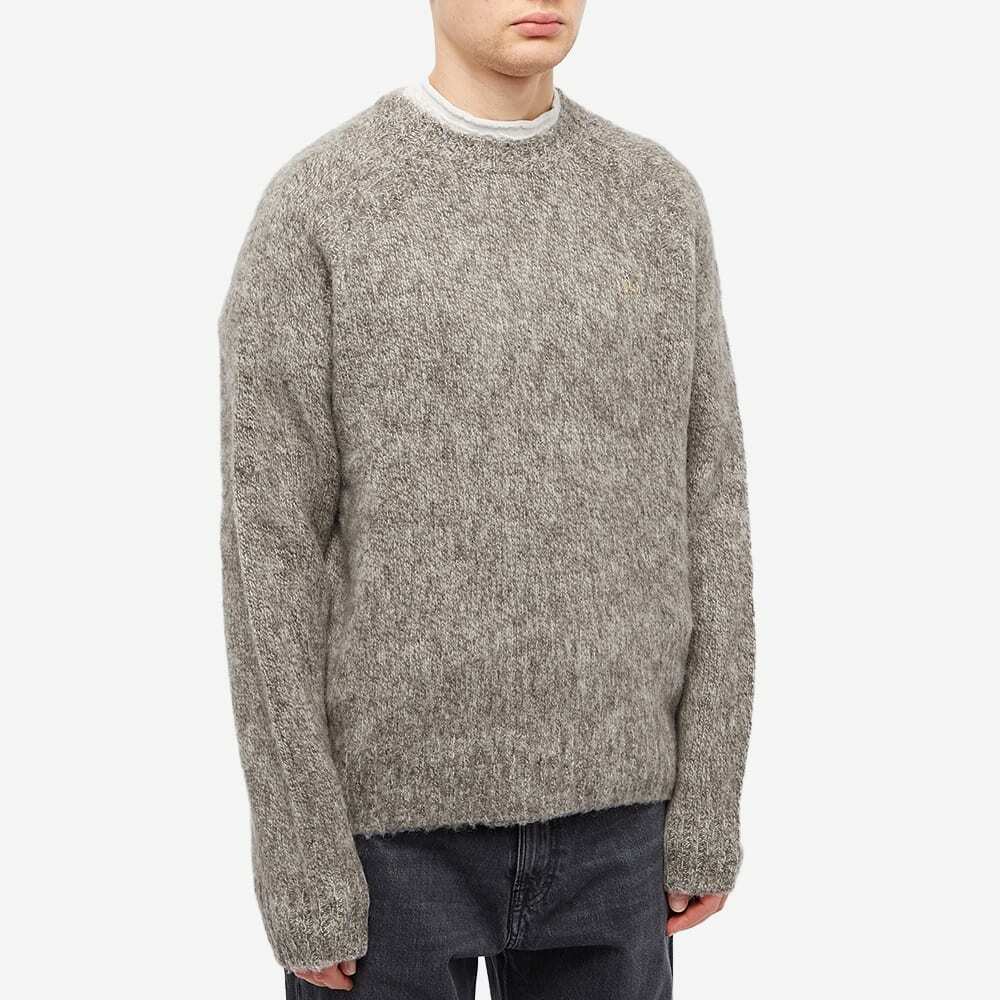 Acne Studios Kai Shetland Crew Knit Dusty Pink Melange | END