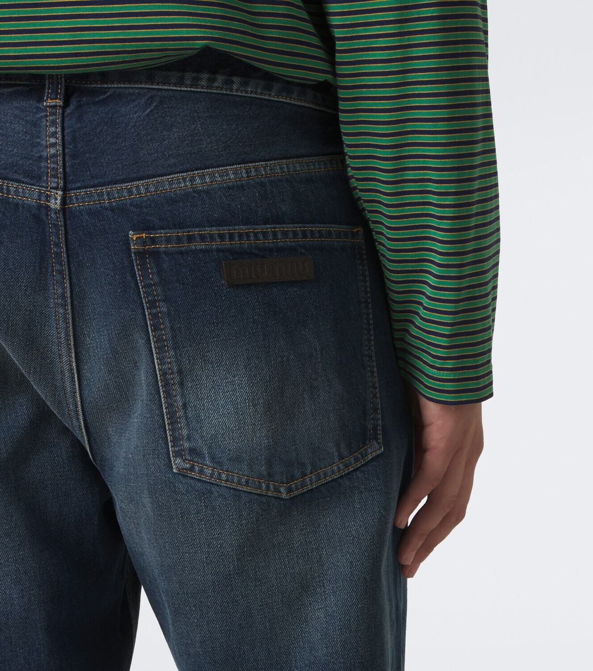 Miu Miu Faded straight jeans