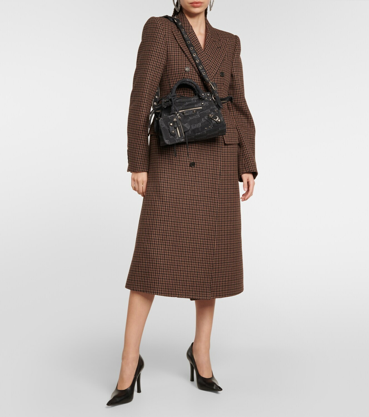 Balenciaga - Neo Cagole XS denim shoulder bag Balenciaga