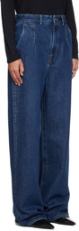 Loulou de Saison Blue Attu LDS Pleated Jeans