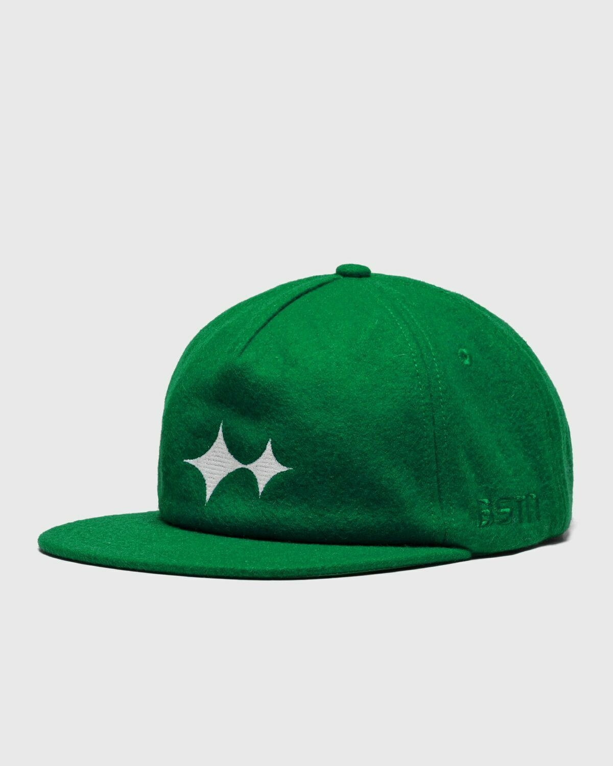 Bstn Brand Logo Wool Cap Green - Mens - Caps