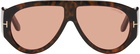 TOM FORD Tortoiseshell Bronson Sunglasses