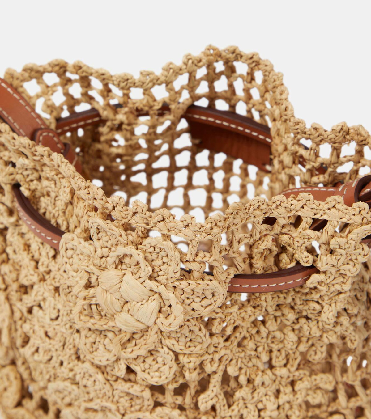 Zimmermann Floral raffia tote bag