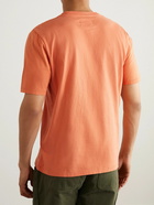 Folk - Garment-Dyed Cotton-Jersey T-Shirt - Orange