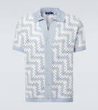 Frescobol Carioca Pinto crochet cotton cardigan