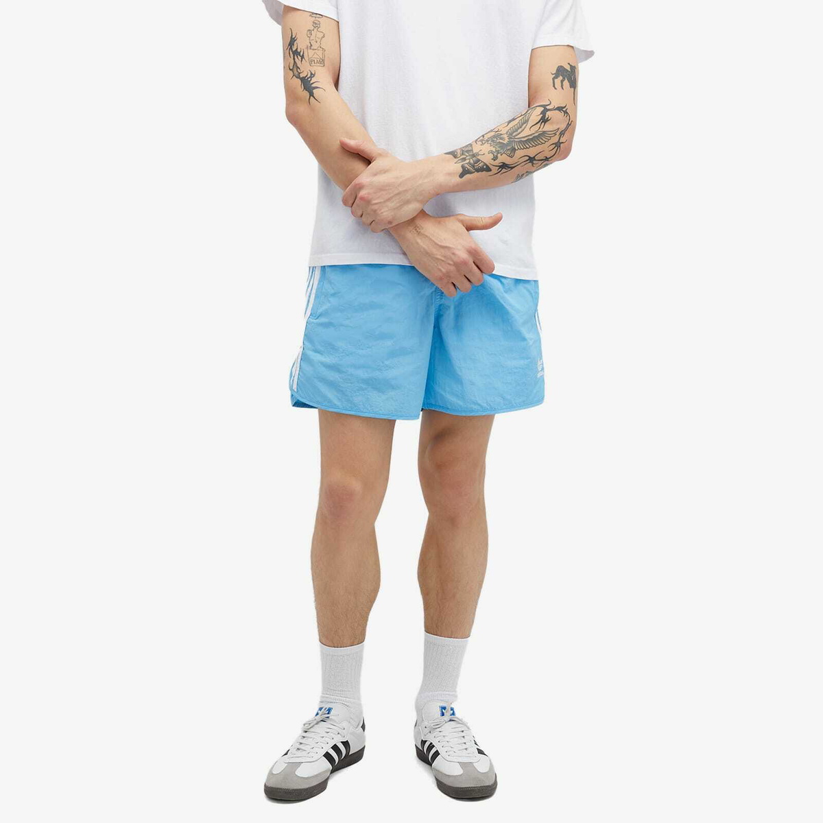 Adidas Men's Sprinter Short in Semi Blue Burst adidas