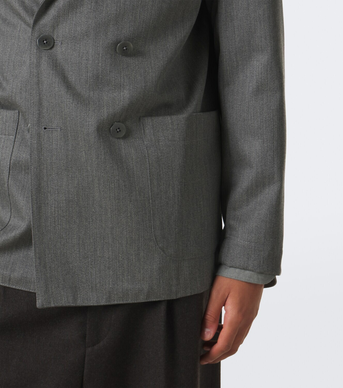 Stòffa Double-breasted wool blazer