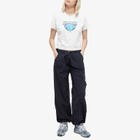 Peachy Den Women's Logo Baby T-Shirt in White