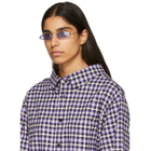 NOR Silver and Purple Dimensions Sunglasses